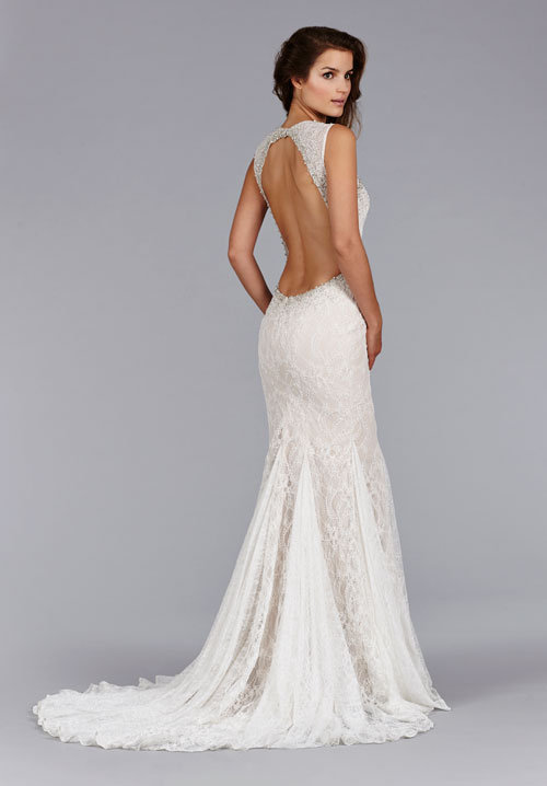 Red Open Back Wedding Dresses